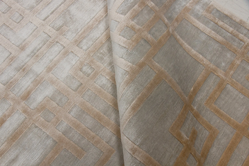 CHAPLIN LATTE - Rectangular handmade silk rug by Edition Bougainville - view 3